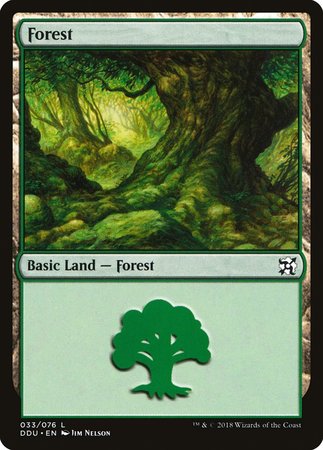 Forest (33) [Duel Decks: Elves vs. Inventors] | Jomio and Rueliete's Cards and Comics