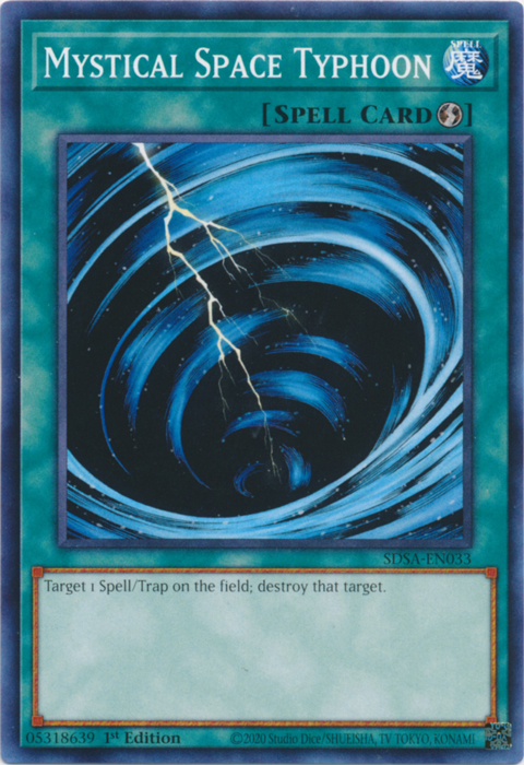 Mystical Space Typhoon [SDSA-EN033] Common | Jomio and Rueliete's Cards and Comics