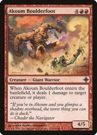 Akoum Boulderfoot [Rise of the Eldrazi] | Jomio and Rueliete's Cards and Comics