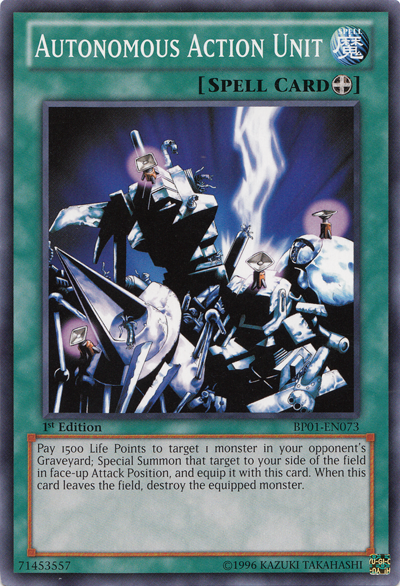 Autonomous Action Unit [BP01-EN073] Common | Jomio and Rueliete's Cards and Comics