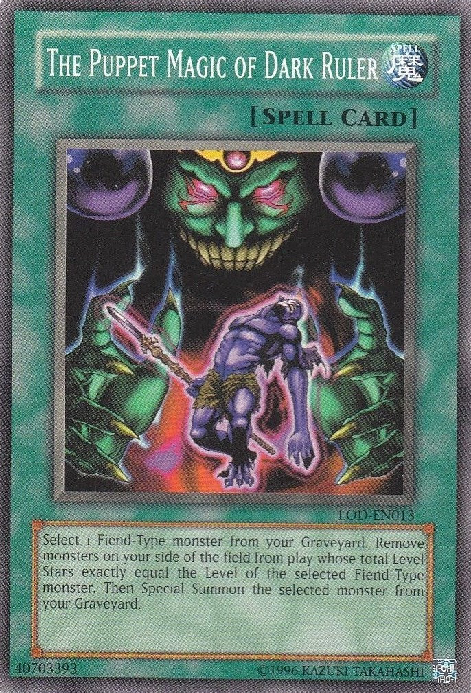The Puppet Magic of Dark Ruler [LOD-EN013] Common | Jomio and Rueliete's Cards and Comics