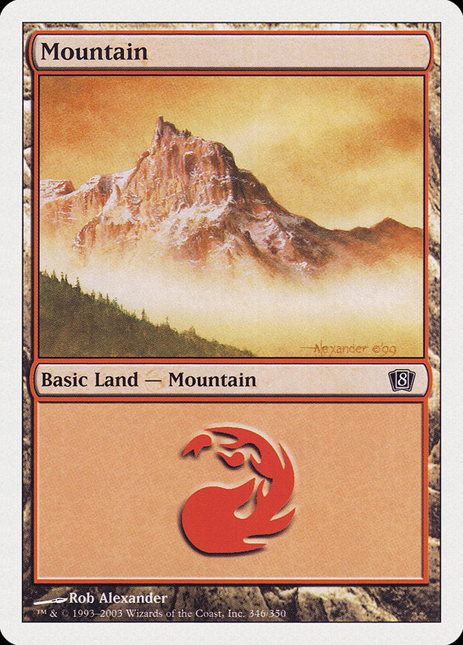 Mountain (346) [Eighth Edition] | Jomio and Rueliete's Cards and Comics