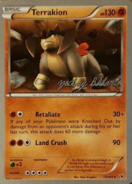 Terrakion (73/101) (CMT - Zachary Bokhari) [World Championships 2012] | Jomio and Rueliete's Cards and Comics