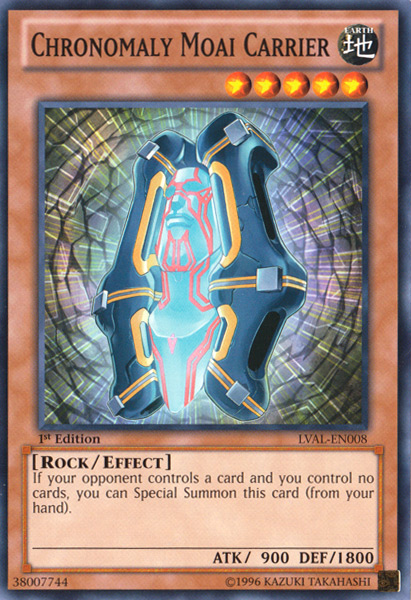 Chronomaly Moai Carrier [LVAL-EN008] Common | Jomio and Rueliete's Cards and Comics