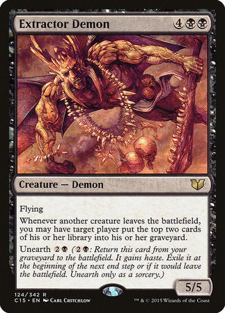 Extractor Demon [Commander 2015] | Jomio and Rueliete's Cards and Comics