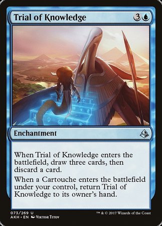 Trial of Knowledge [Amonkhet] | Jomio and Rueliete's Cards and Comics