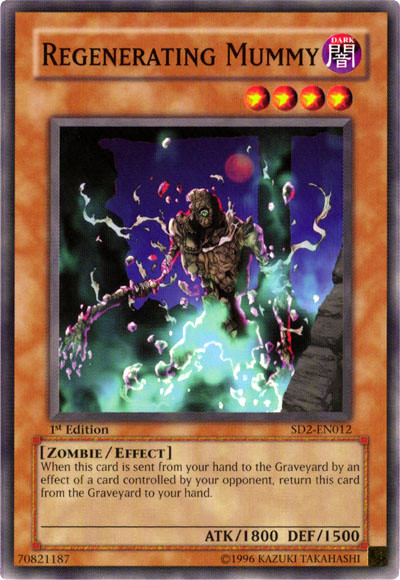 Regenerating Mummy [SD2-EN012] Common | Jomio and Rueliete's Cards and Comics