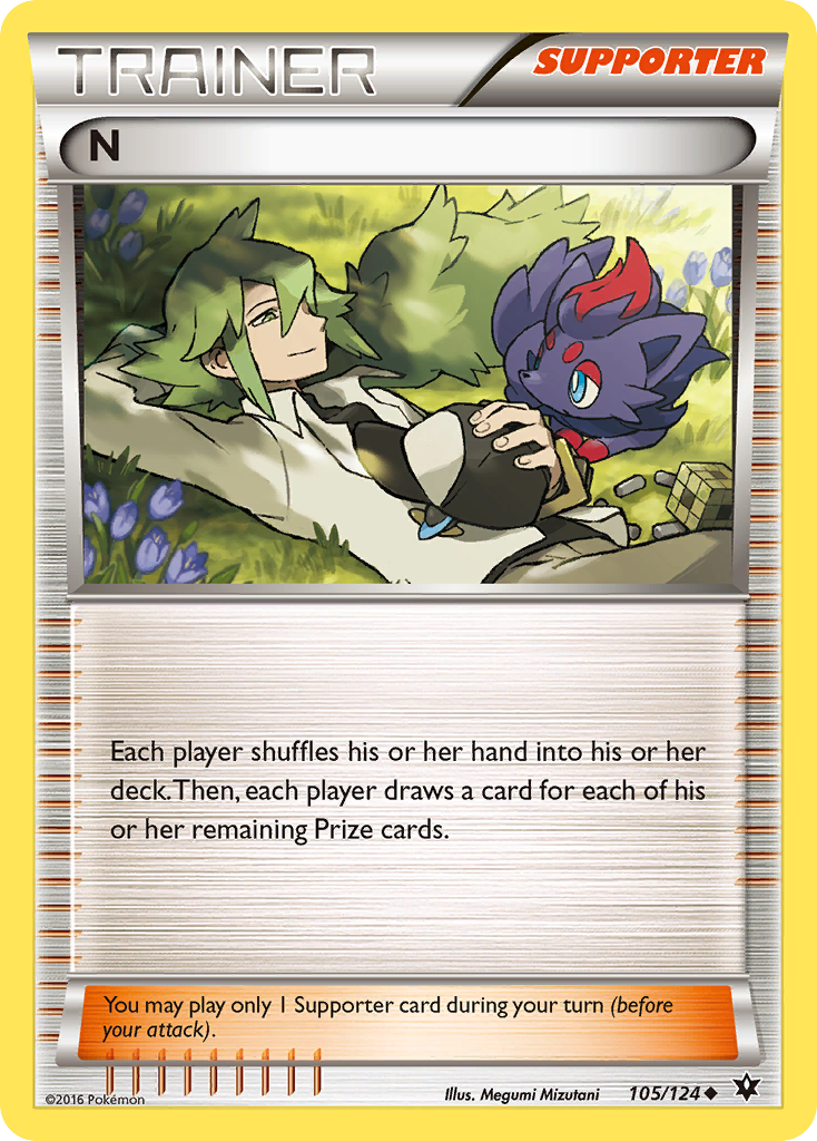 N (105/124) [XY: Fates Collide] | Jomio and Rueliete's Cards and Comics