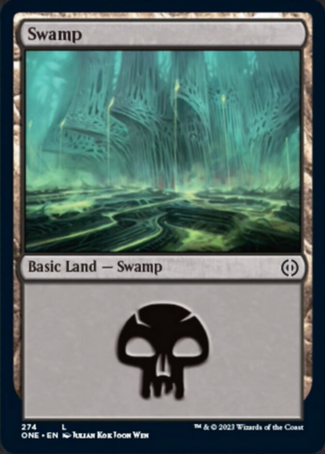 Swamp (274) [Phyrexia: All Will Be One] | Jomio and Rueliete's Cards and Comics