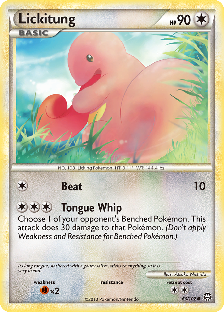 Lickitung (66/102) [HeartGold & SoulSilver: Triumphant] | Jomio and Rueliete's Cards and Comics