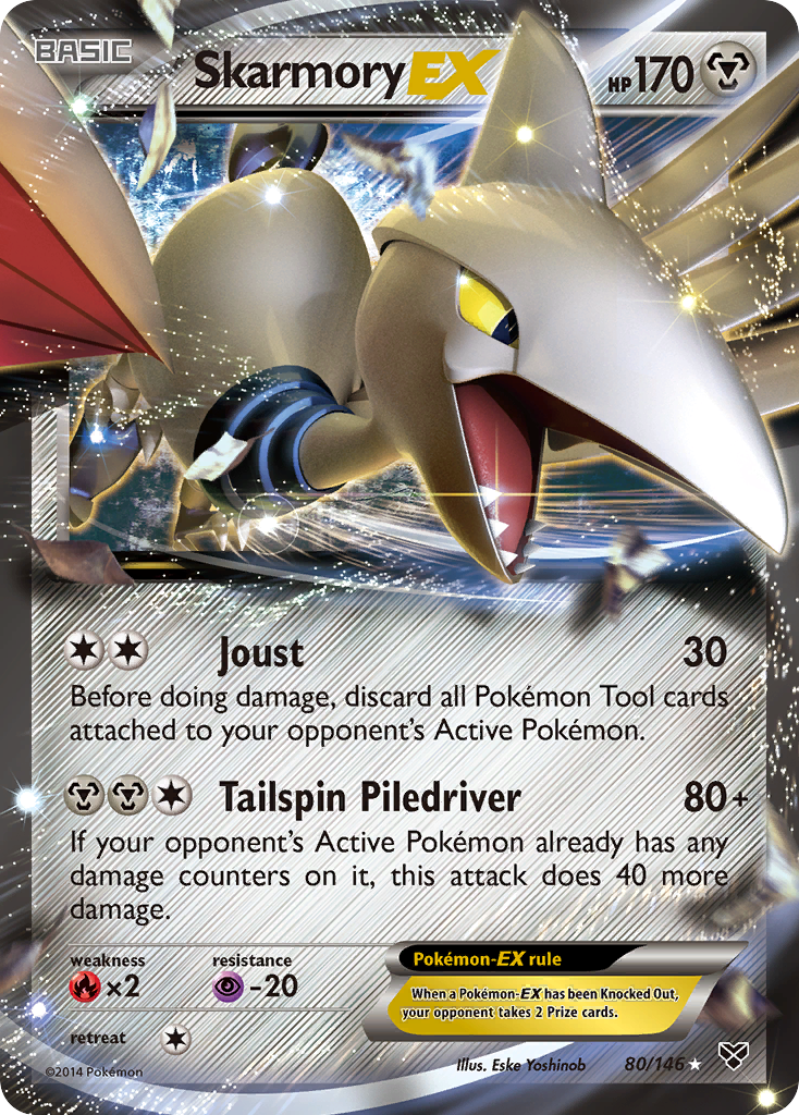 Skarmory EX (80/146) [XY: Base Set] | Jomio and Rueliete's Cards and Comics