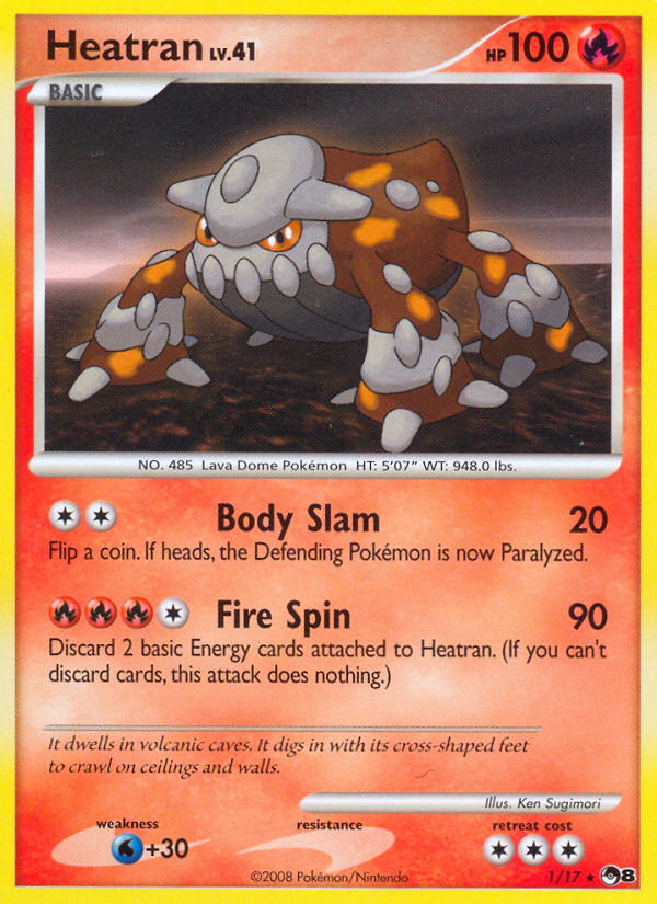 Heatran (1/17) [POP Series 8] | Jomio and Rueliete's Cards and Comics