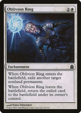 Oblivion Ring [Commander 2011] | Jomio and Rueliete's Cards and Comics