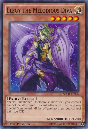Elegy the Melodious Diva [NECH-EN006] Common | Jomio and Rueliete's Cards and Comics