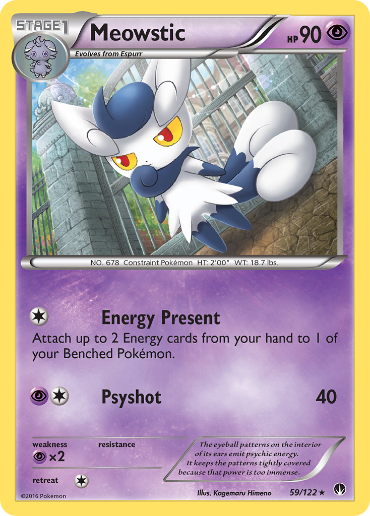 Meowstic (59/122) [XY: BREAKpoint] | Jomio and Rueliete's Cards and Comics