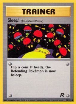 Sleep! (79/82) [Team Rocket Unlimited] | Jomio and Rueliete's Cards and Comics