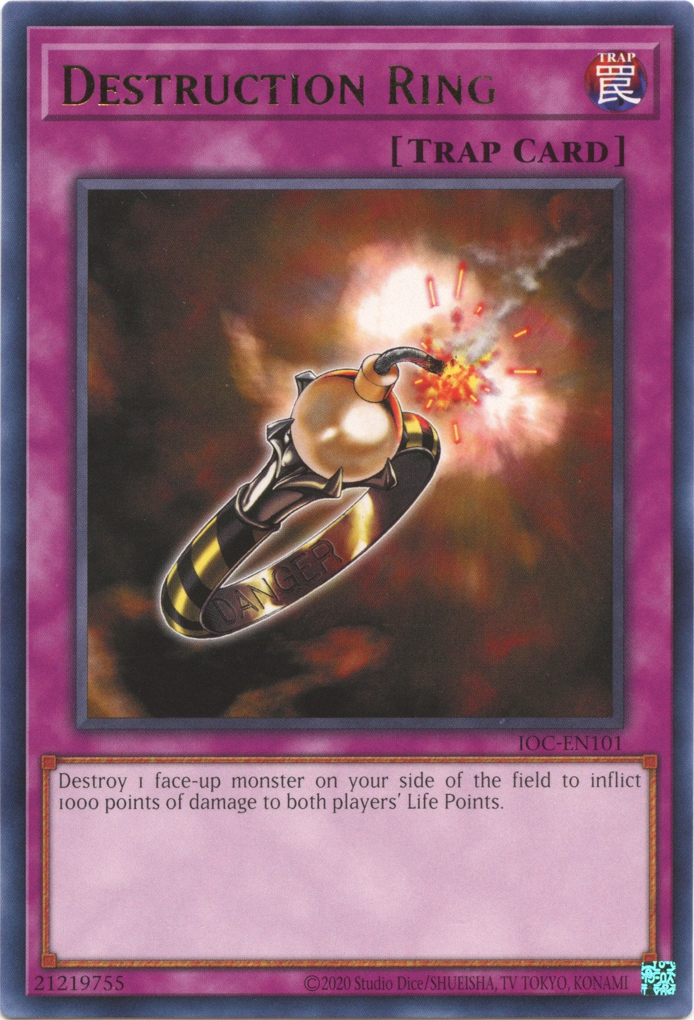 Destruction Ring (25th Anniversary) [IOC-EN101] Rare | Jomio and Rueliete's Cards and Comics