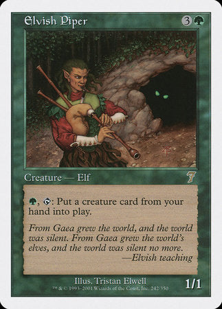 Elvish Piper [Seventh Edition] | Jomio and Rueliete's Cards and Comics