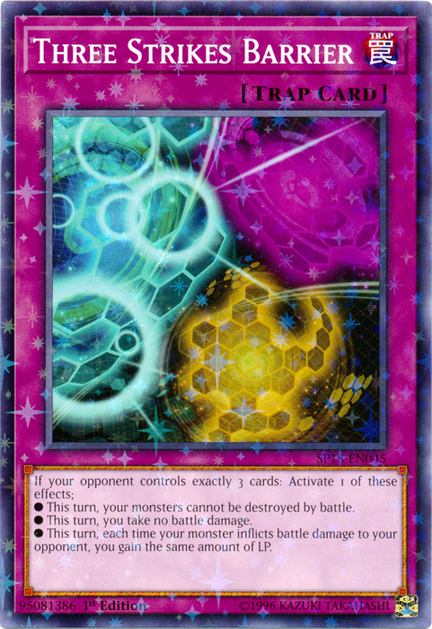 Three Strikes Barrier (Starfoil) [SP18-EN045] Starfoil Rare | Jomio and Rueliete's Cards and Comics
