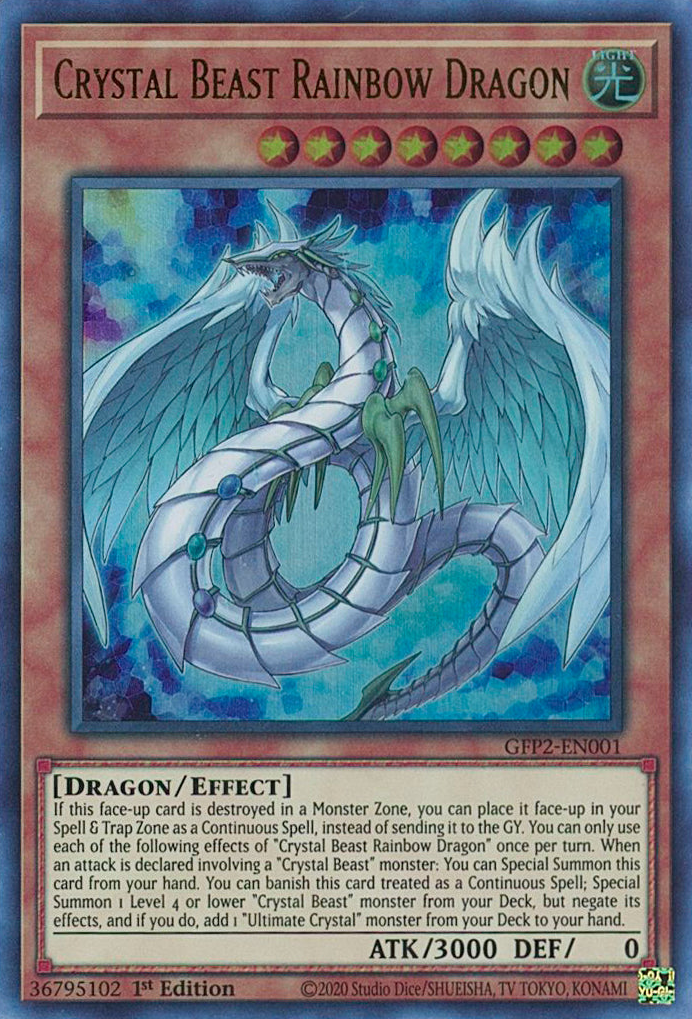 Crystal Beast Rainbow Dragon [GFP2-EN001] Ultra Rare | Jomio and Rueliete's Cards and Comics