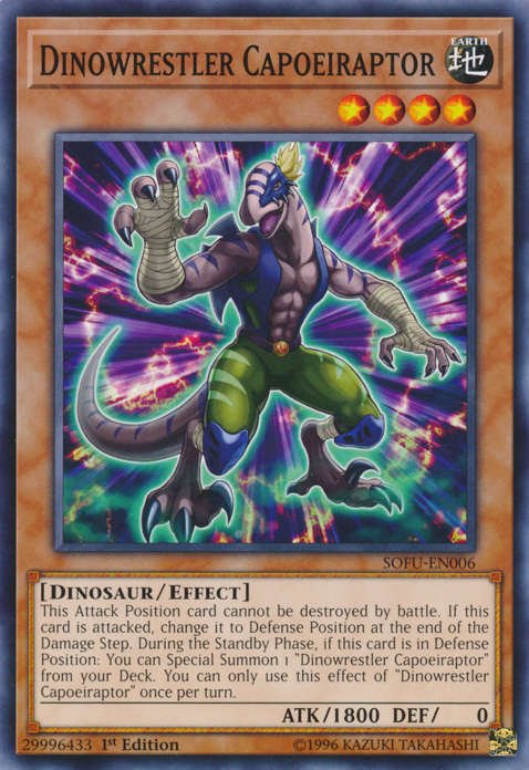 Dinowrestler Capoeiraptor [SOFU-EN006] Common | Jomio and Rueliete's Cards and Comics