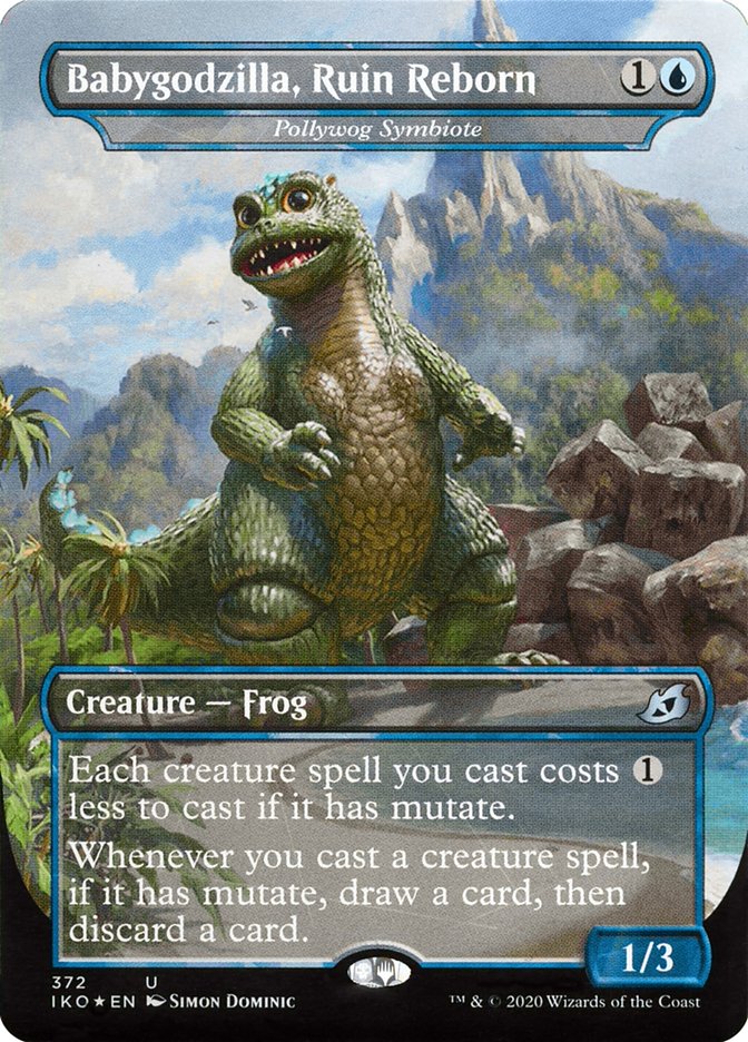 Pollywog Symbiote - Babygodzilla, Ruin Reborn (Godzilla Series) [Ikoria: Lair of Behemoths] | Jomio and Rueliete's Cards and Comics