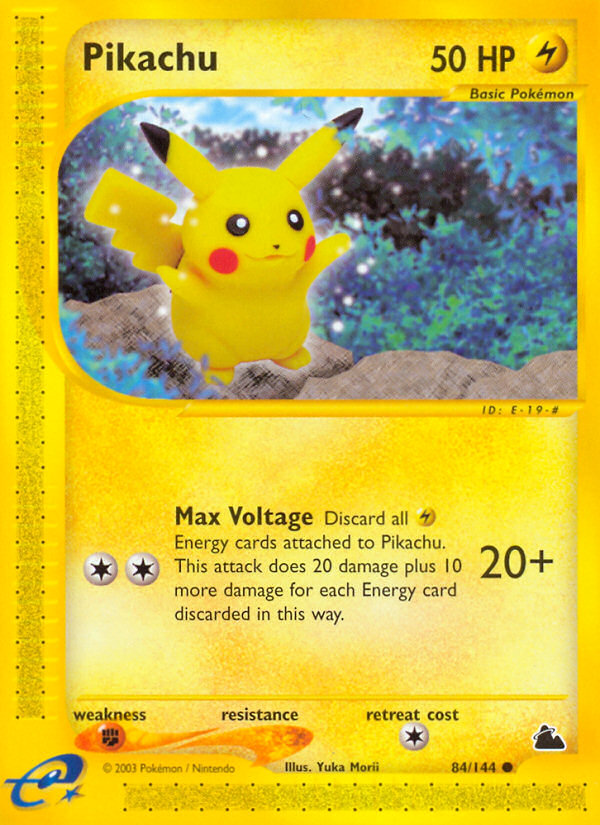 Pikachu (84/144) [Skyridge] | Jomio and Rueliete's Cards and Comics