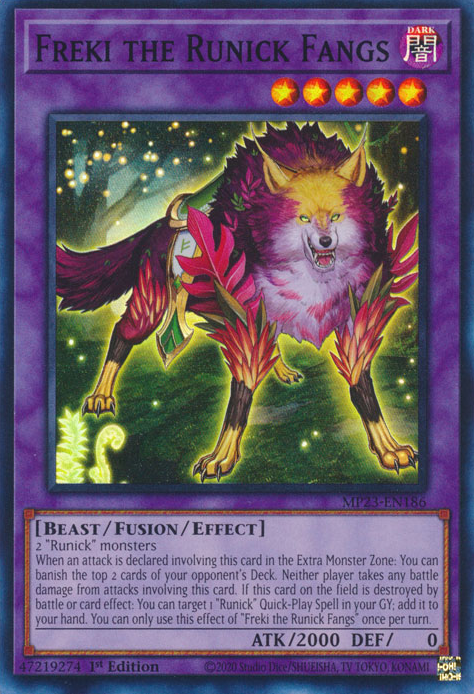 Freki the Runick Fangs [MP23-EN186] Super Rare | Jomio and Rueliete's Cards and Comics