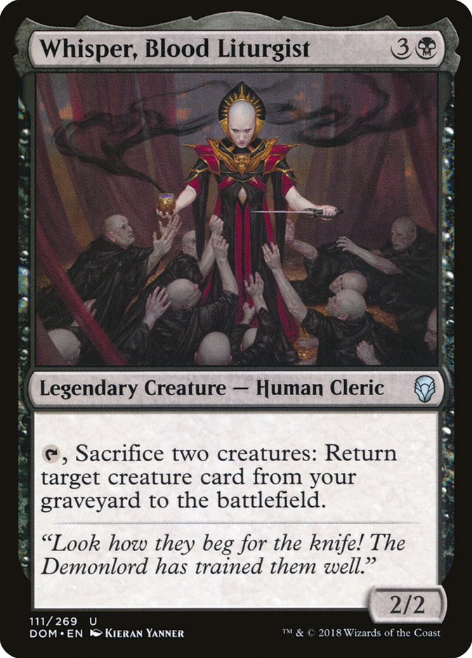 Whisper, Blood Liturgist [Dominaria] | Jomio and Rueliete's Cards and Comics