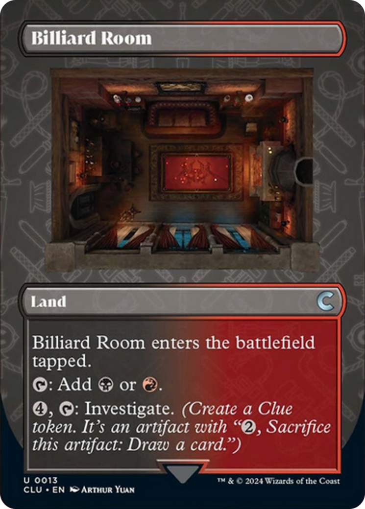 Billiard Room (Borderless) [Ravnica: Clue Edition] | Jomio and Rueliete's Cards and Comics
