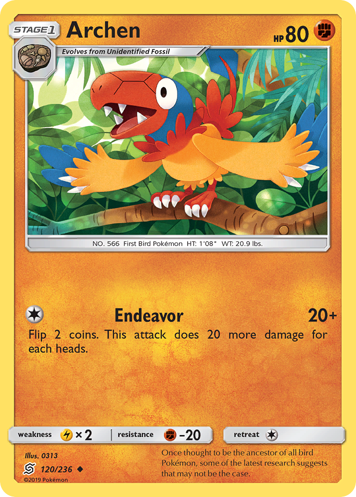 Archen (120/236) [Sun & Moon: Unified Minds] | Jomio and Rueliete's Cards and Comics