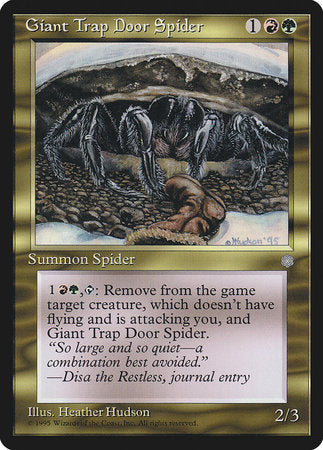 Giant Trap Door Spider [Ice Age] | Jomio and Rueliete's Cards and Comics