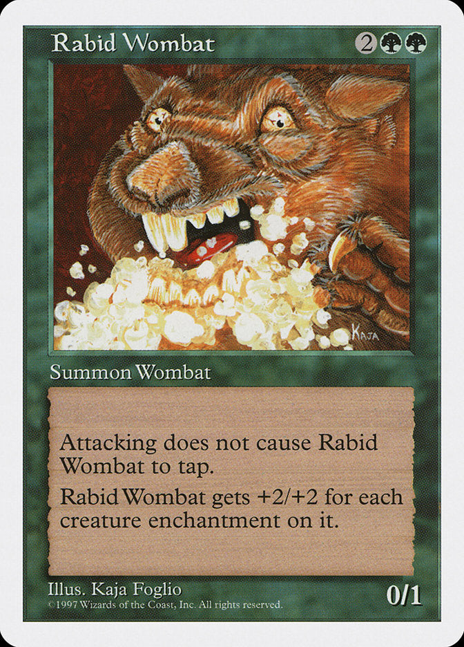 Rabid Wombat [Fifth Edition] | Jomio and Rueliete's Cards and Comics