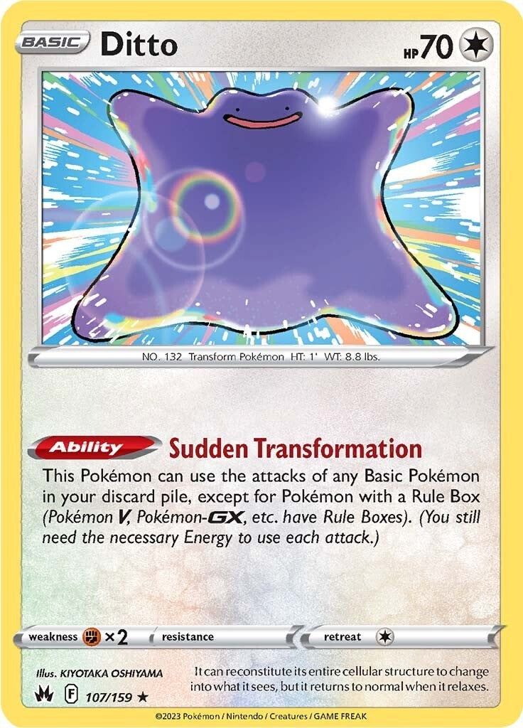 Ditto (107/159) [Sword & Shield: Crown Zenith] | Jomio and Rueliete's Cards and Comics