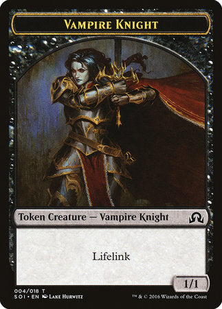 Vampire Knight Token [Shadows over Innistrad Tokens] | Jomio and Rueliete's Cards and Comics