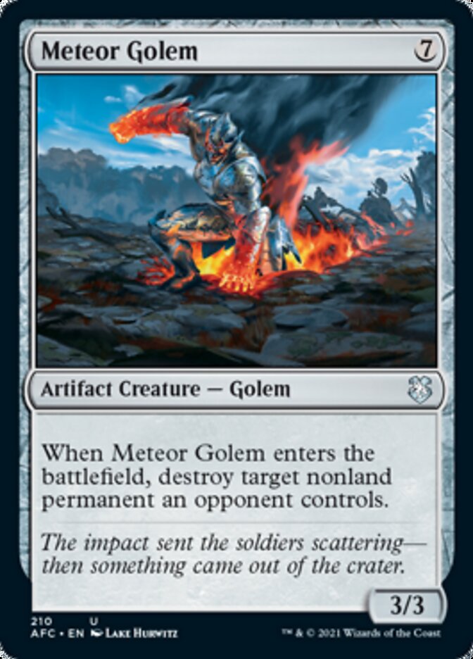 Meteor Golem [Dungeons & Dragons: Adventures in the Forgotten Realms Commander] | Jomio and Rueliete's Cards and Comics