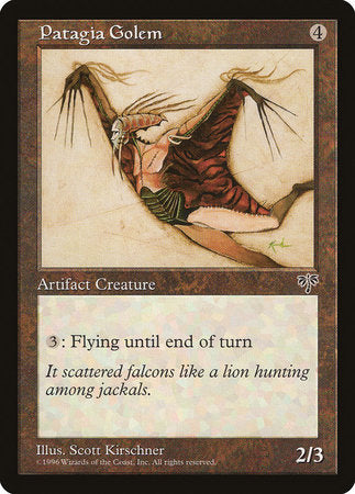 Patagia Golem [Mirage] | Jomio and Rueliete's Cards and Comics