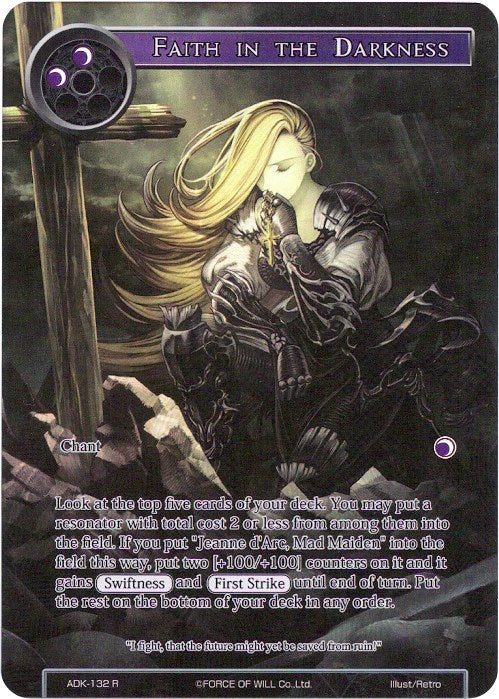 Faith in the Darkness (Full Art) (ADK-132) [Advent of the Demon King] | Jomio and Rueliete's Cards and Comics