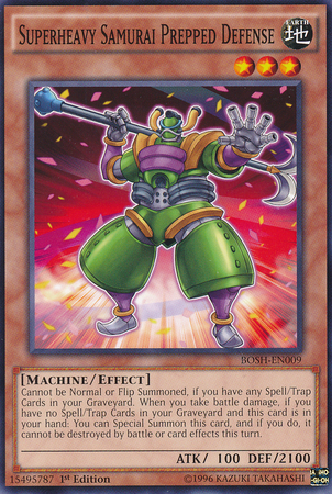 Superheavy Samurai Prepped Defense [BOSH-EN009] Common | Jomio and Rueliete's Cards and Comics