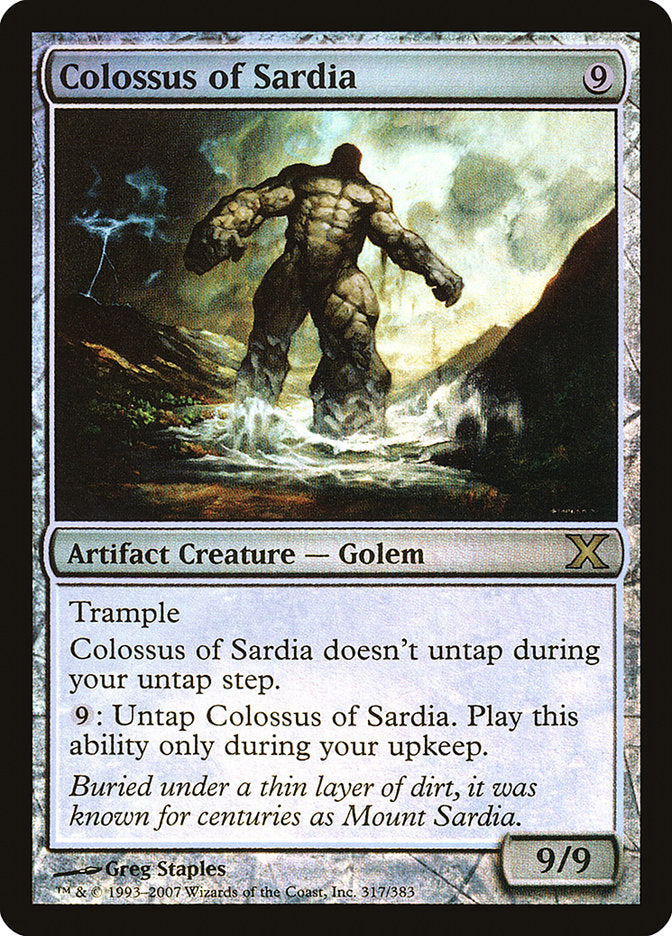 Colossus of Sardia (Premium Foil) [Tenth Edition] | Jomio and Rueliete's Cards and Comics