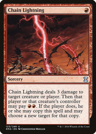 Chain Lightning [Eternal Masters] | Jomio and Rueliete's Cards and Comics