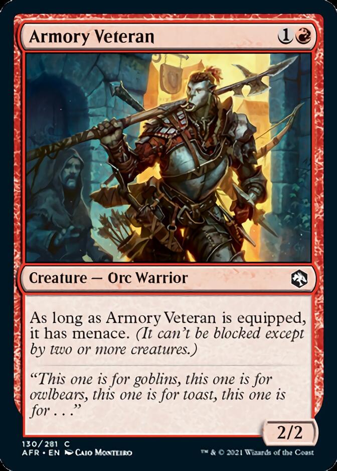 Armory Veteran [Dungeons & Dragons: Adventures in the Forgotten Realms] | Jomio and Rueliete's Cards and Comics