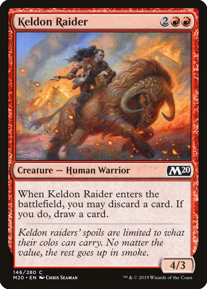 Keldon Raider [Core Set 2020] | Jomio and Rueliete's Cards and Comics