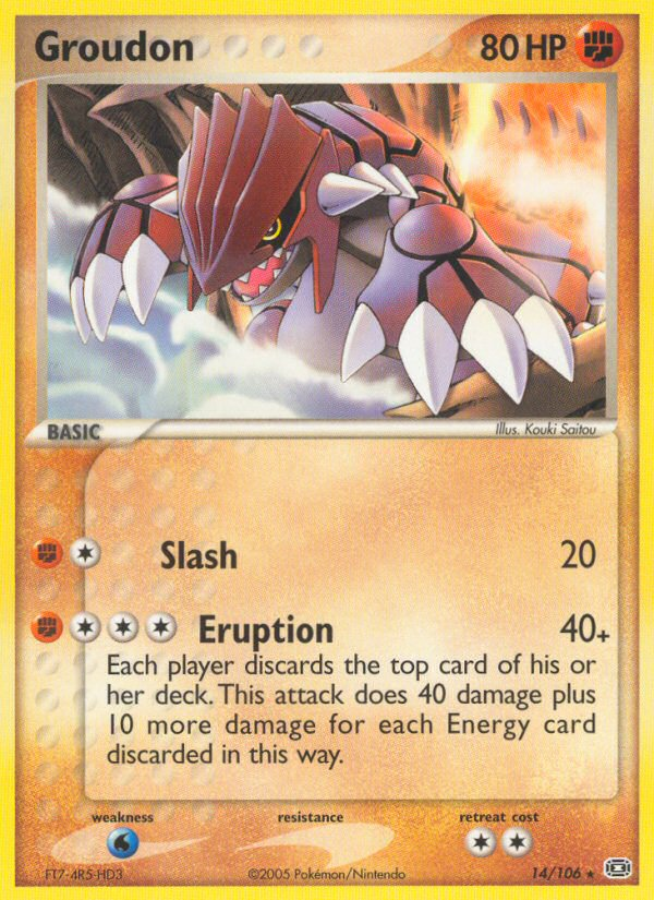 Groudon (14/106) [EX: Emerald] | Jomio and Rueliete's Cards and Comics