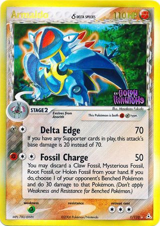 Armaldo (1/110) (Delta Species) (Stamped) [EX: Holon Phantoms] | Jomio and Rueliete's Cards and Comics