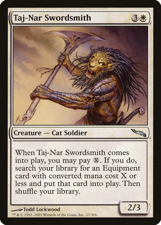 Taj-Nar Swordsmith [Mirrodin] | Jomio and Rueliete's Cards and Comics