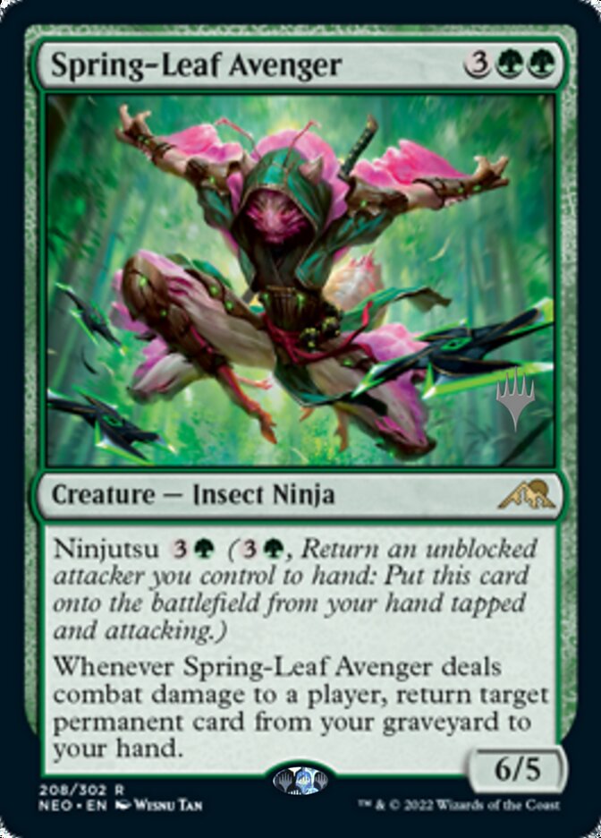 Spring-Leaf Avenger (Promo Pack) [Kamigawa: Neon Dynasty Promos] | Jomio and Rueliete's Cards and Comics