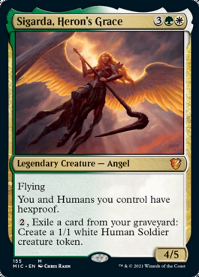 Sigarda, Heron's Grace [Innistrad: Midnight Hunt Commander] | Jomio and Rueliete's Cards and Comics