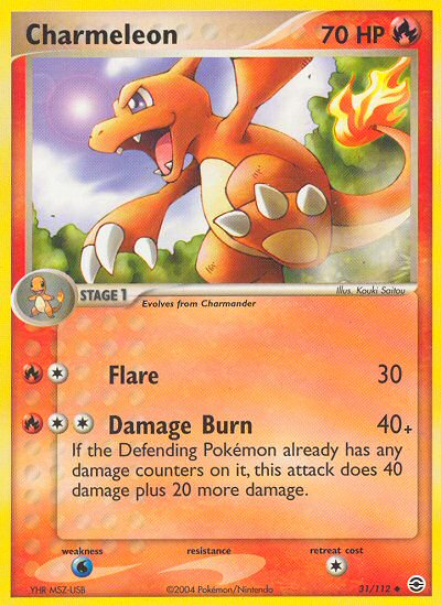 Charmeleon (31/112) [EX: FireRed & LeafGreen] | Jomio and Rueliete's Cards and Comics