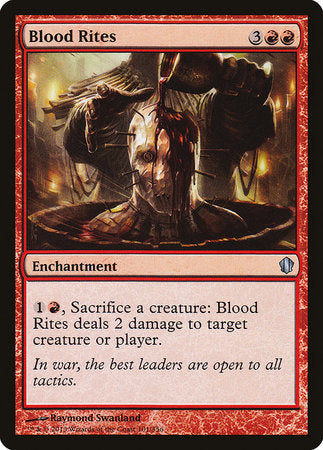 Blood Rites [Commander 2013] | Jomio and Rueliete's Cards and Comics